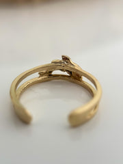 14k Gold “Coastal Dolphin” Ring