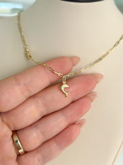 “Playful Dolphin” Pendant - 14k Gold