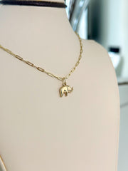 “Lucky Elephant” Pendant - 14k Gold