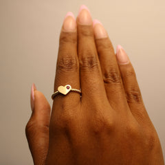 14k Gold “Amour” Ring