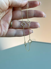 “Clover Charm” Anklet - 14k Gold