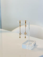 “Starry Drop” Earrings - 14k Gold