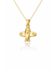 “Travel Lover” Pendant – 14k Solid Gold