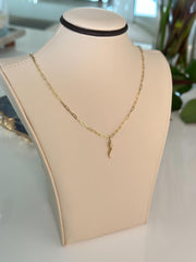 “ Italian Cornicello” Pendant - 14k Gold