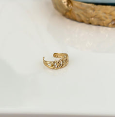 14k Gold “Twisted Breeze” Ring