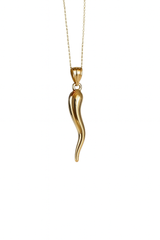 “ Italian Cornicello” Pendant - 14k Gold