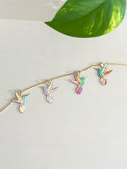 “Humming Bird” Pendant - 14k Gold