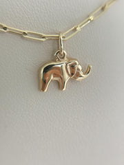 “Lucky Elephant” Pendant - 14k Gold
