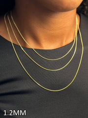 “Cuban Link” Chain - 14k Gold