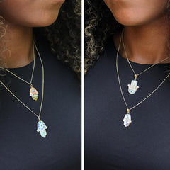 “Hamsa Hand” Pendant - 14k Gold