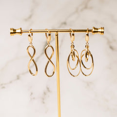 “Infinity Loop” Earrings - 14k Gold