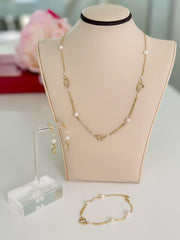 14k Gold “Timeless Pearl” Set
