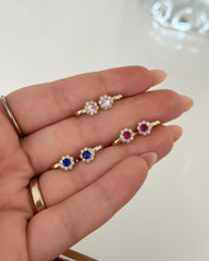 “Royal Spark” Earrings - 14k Gold