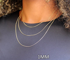 “Cuban Link” Chain - 14k Gold