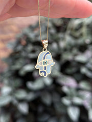 “Hamsa Hand” Pendant - 14k Gold