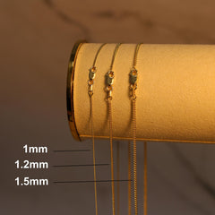 “Cuban Link” Chain - 14k Gold