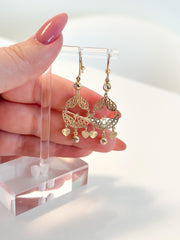 “Majestic Bloom” Earrings - 14k Gold