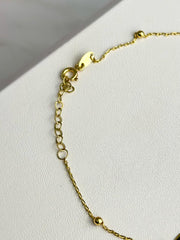 “Golden Heart” Anklet - 14k Gold