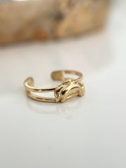 14k Gold “Coastal Dolphin” Ring