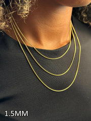 “Cuban Link” Chain - 14k Gold