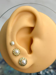 “Classic Pearl” Earrings - 14k Gold