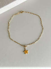 “Golden Star” Anklet - 14k Gold