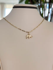 “Lucky Elephant” Pendant - 14k Gold