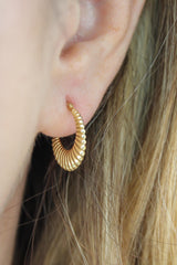 “Golden Stripes” Earrings - 14k Gold
