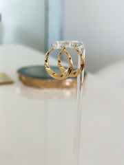 “Twisted Glow” Earrings - 14k Gold