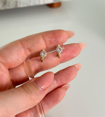 “Royal Spark” Earrings - 14k Gold