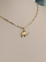 “Lucky Elephant” Pendant - 14k Gold