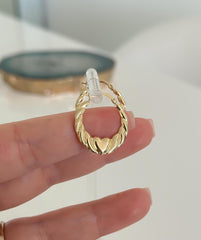 “Sweetheart Hoops” Earrings - 14k Gold