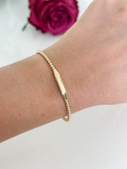 14k Gold “Beaded Bloom” Bracelets