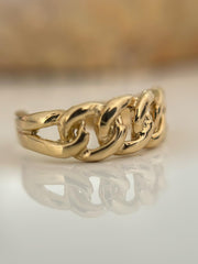 14k Gold “Twisted Breeze” Ring