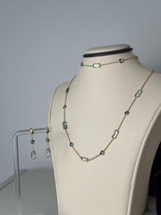 14k Gold “Midnight Spark” Set