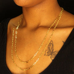 “Everyday Paperclip” Chain - 14k Gold