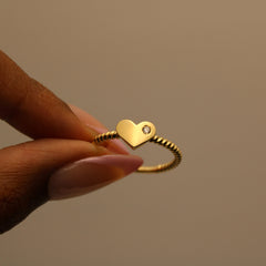 14k Gold “Amour” Ring