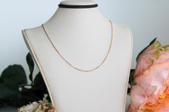 “Rose Paperclip” Chain - 14k Gold