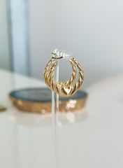 “Sweetheart Hoops” Earrings - 14k Gold