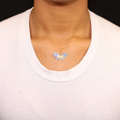 “Butterfly Dreams” Pendant - 14k Gold