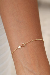 “Dainty Love” Bracelet - 14k Gold