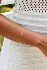 “Dainty Butterfly” Bracelet - 14k Gold
