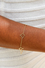 “Dainty Butterfly” Bracelet - 14k Gold