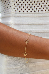 “Dainty Butterfly” Bracelet - 14k Gold