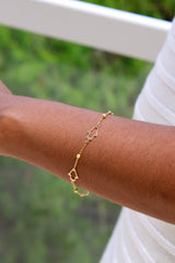 “Dainty Hamsa” Bracelet - 14k Gold