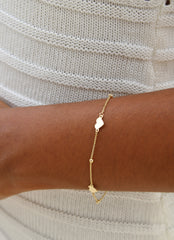 “Beaded Love” Bracelet - 14k Gold