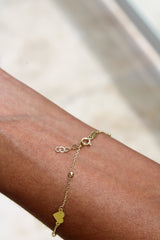 “Beaded Love” Bracelet - 14k Gold