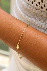 “Beaded Love” Bracelet - 14k Gold