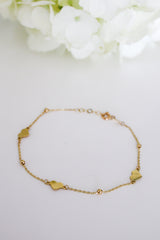 “Beaded Love” Bracelet - 14k Gold