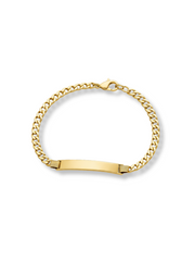 “Name Tag Cuban Bracelet” – 14k Solid Gold